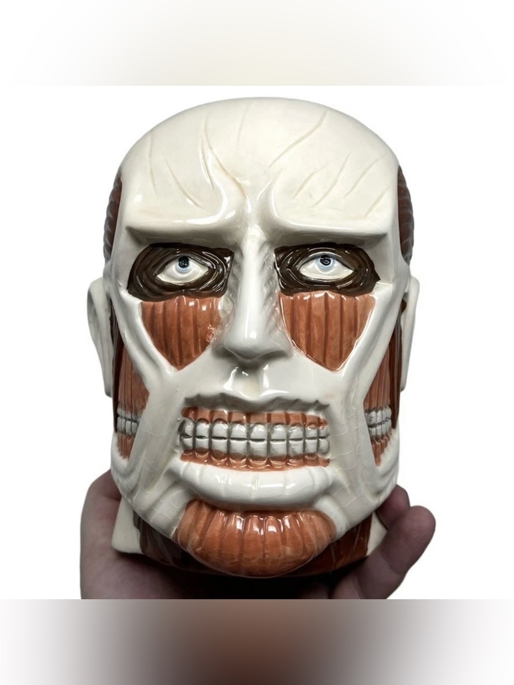 Attack On Titan Colossal Titan Head Coin Bank Horror Skull Anatomy Anime